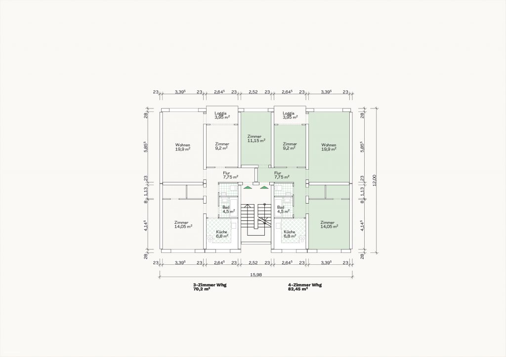[Abb. 210] „Grundriss Zweispänner des System Dose“ von Eicke, Finn / Rüdiger, Fynn (2025) | Lizenz: CC BY-NC-SA 4.0