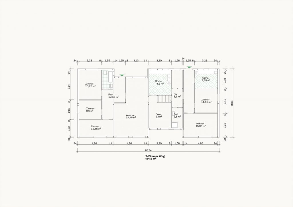 [Abb. 262] „Grundriss Modul III des System Koch“ von Eicke, Finn / Rüdiger, Fynn (2025) | Lizenz: CC BY-NC-SA 4.0