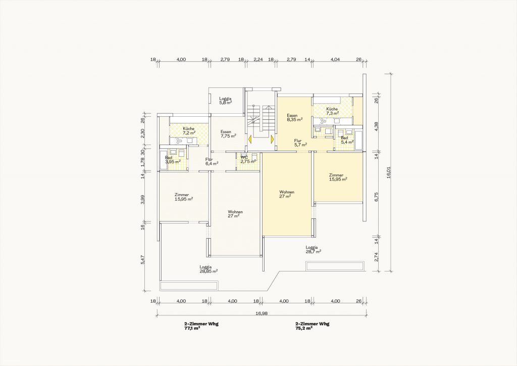 [Abb. 320] „Grundriss Zweispänner des System Skarne“ von Eicke, Finn / Rüdiger, Fynn (2025) | Lizenz: CC BY-NC-SA 4.0