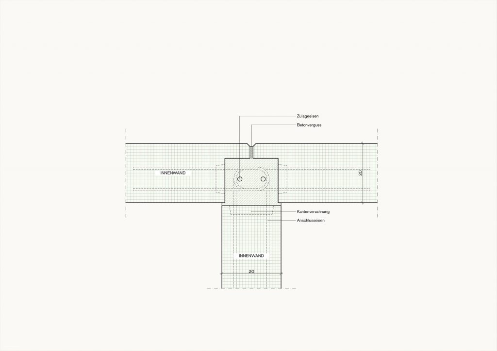 [Abb. 176] „Fügepunkt Innenwand/Innenwand des System Betonwerk Niedersachsen“ von Rüdiger, Fynn (2025) | Lizenz: CC BY-NC-SA 4.0