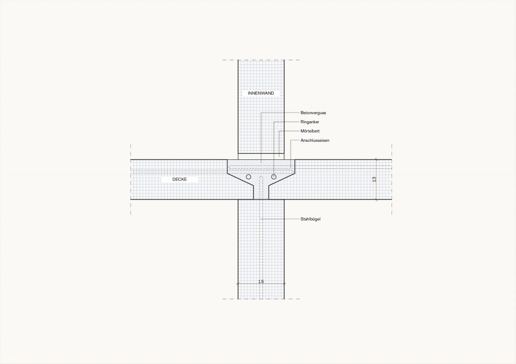 [Abb. 201] „Fügepunkt Innenwand/Decke des System Deutsche Barets Bautechnik“ von Rüdiger, Fynn (2025) | Lizenz: CC BY-NC-SA 4.0