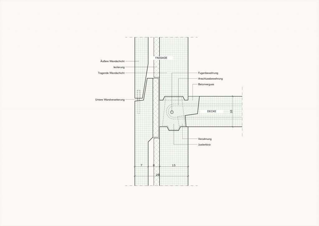 [Abb. 358] „Fügepunkt Außenwand/Decke des System Grün & Bilfinger“ von Rüdiger, Fynn (2025) | Lizenz: CC BY-NC-SA 4.0