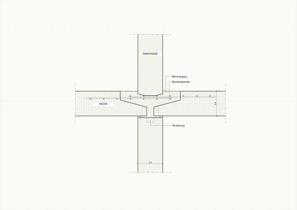 [Abb. 356] „Fügepunkt Innenwand/Decke des System Präton“ von Rüdiger, Fynn (2025) | Lizenz: CC BY-NC-SA 4.0